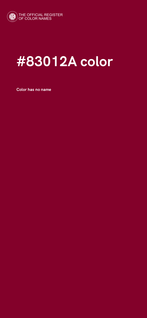 #83012A color image