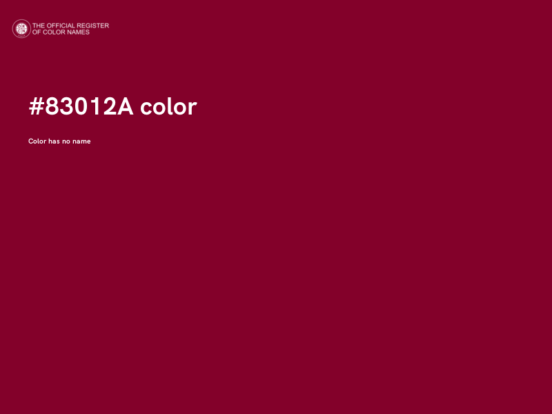 #83012A color image