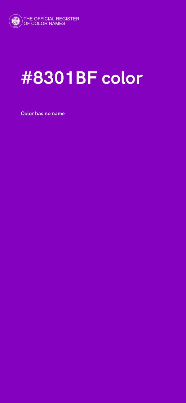 #8301BF color image