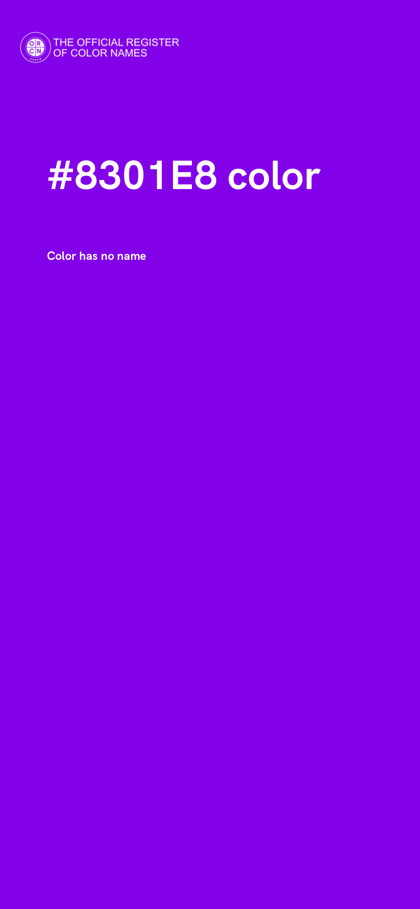 #8301E8 color image