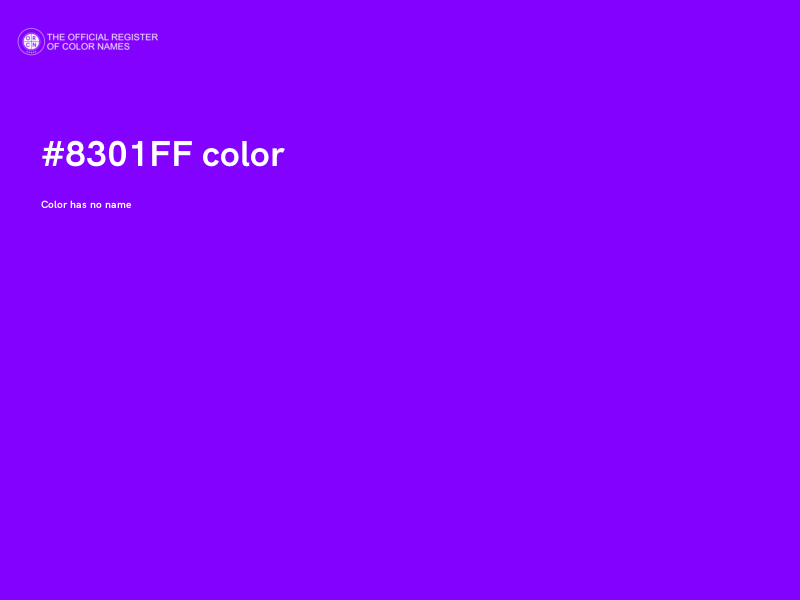#8301FF color image