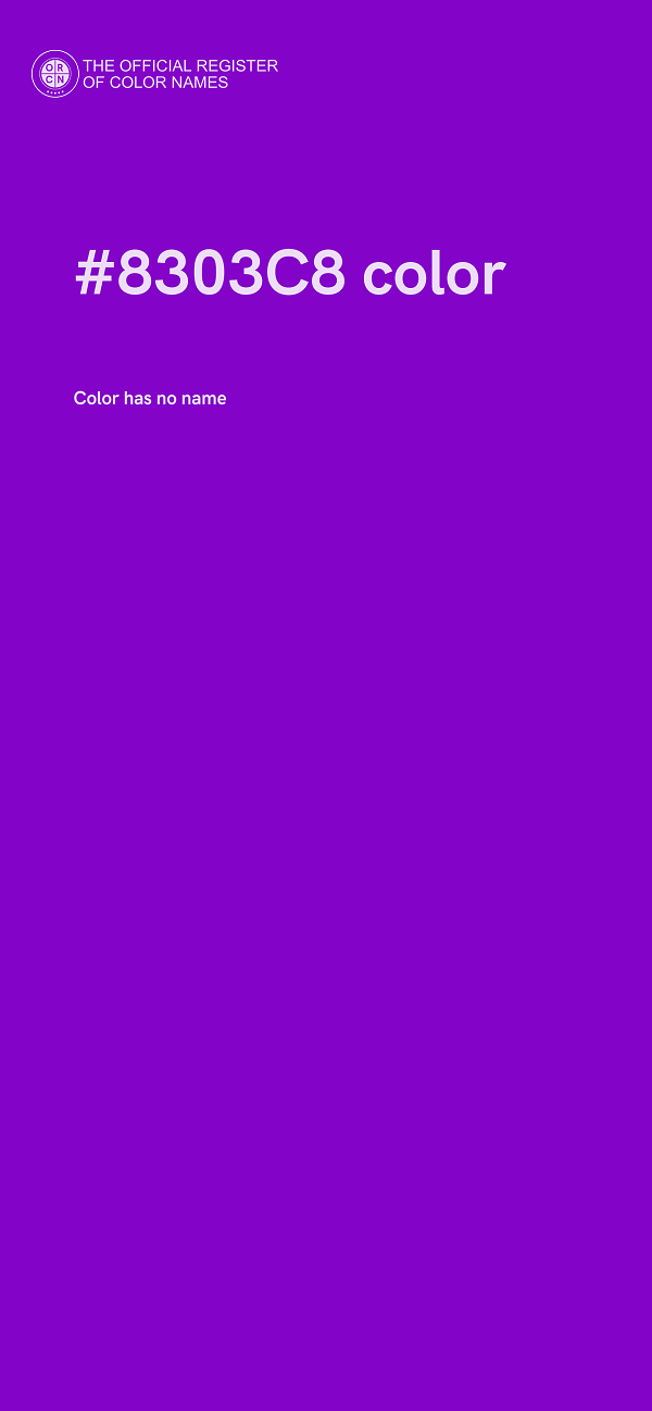 #8303C8 color image