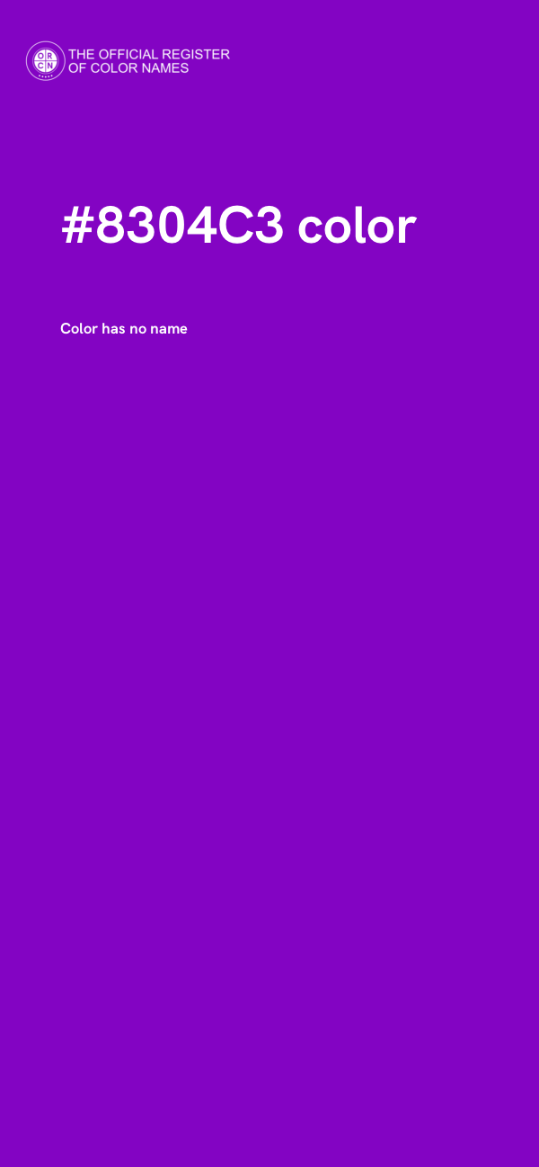 #8304C3 color image