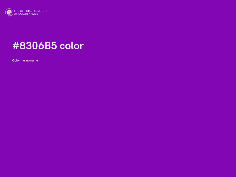 #8306B5 color image