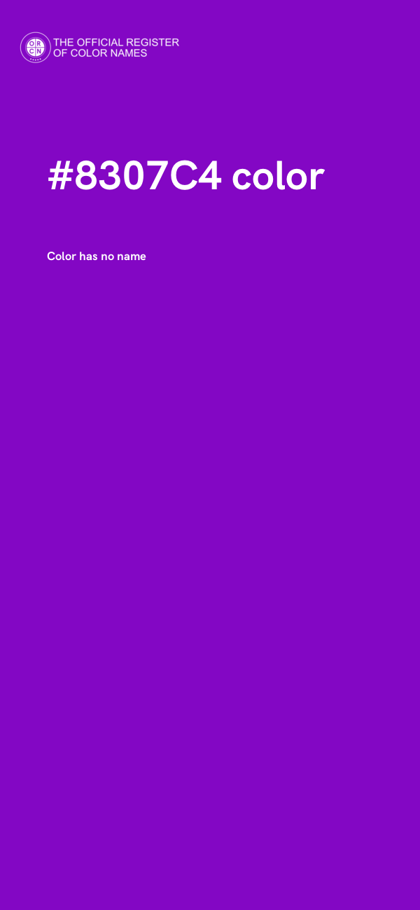 #8307C4 color image