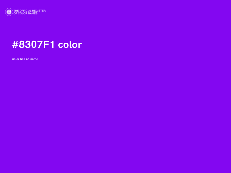 #8307F1 color image
