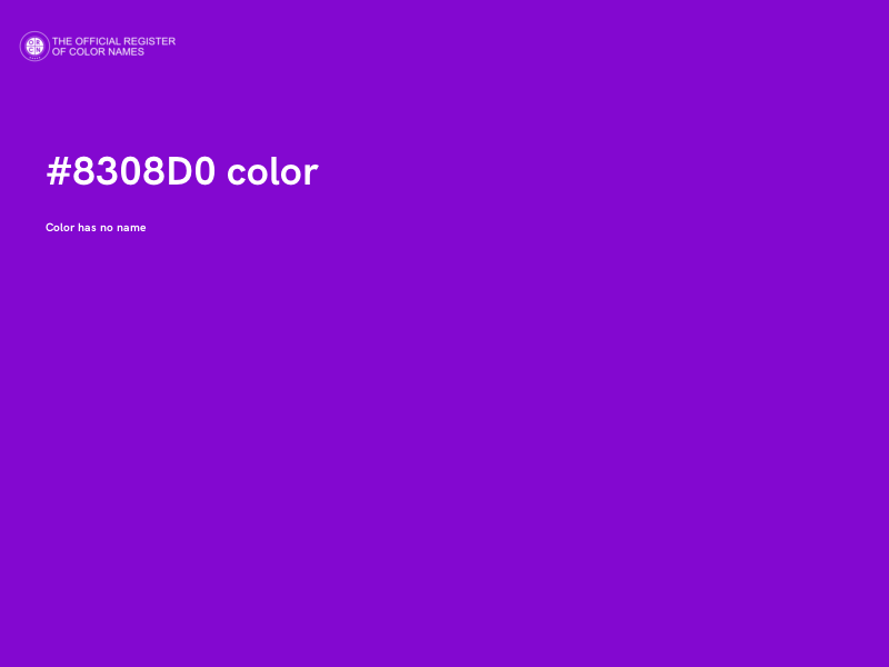 #8308D0 color image