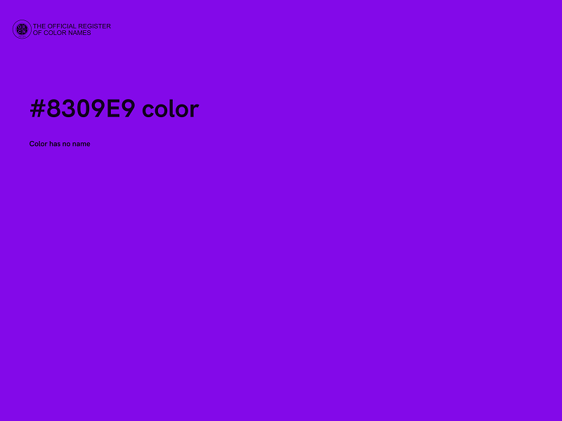 #8309E9 color image