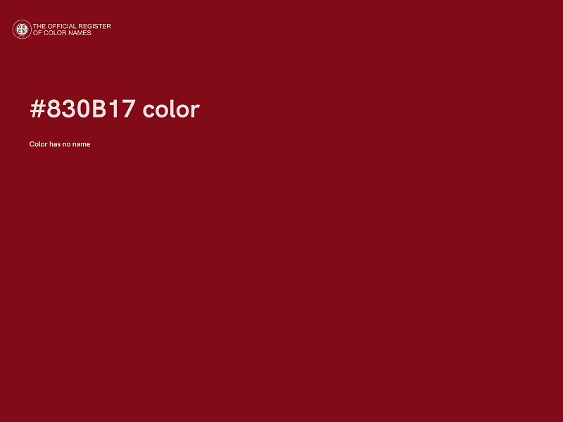 #830B17 color image