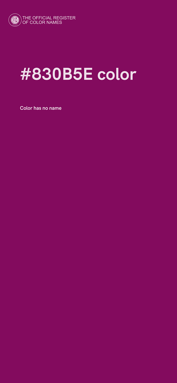 #830B5E color image