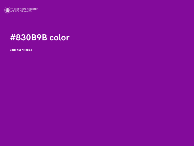#830B9B color image