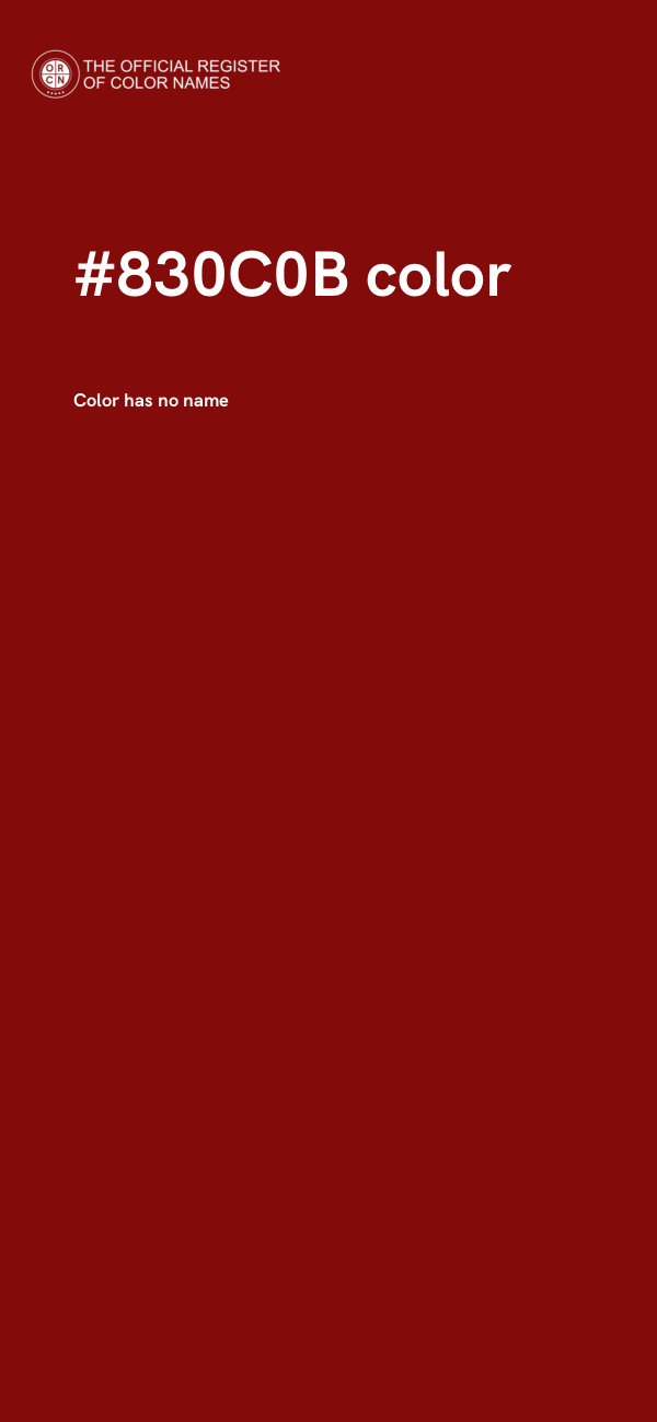 #830C0B color image
