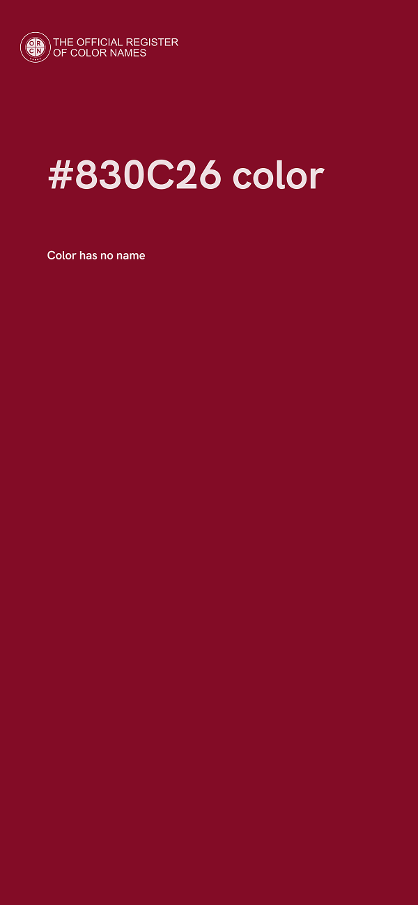 #830C26 color image