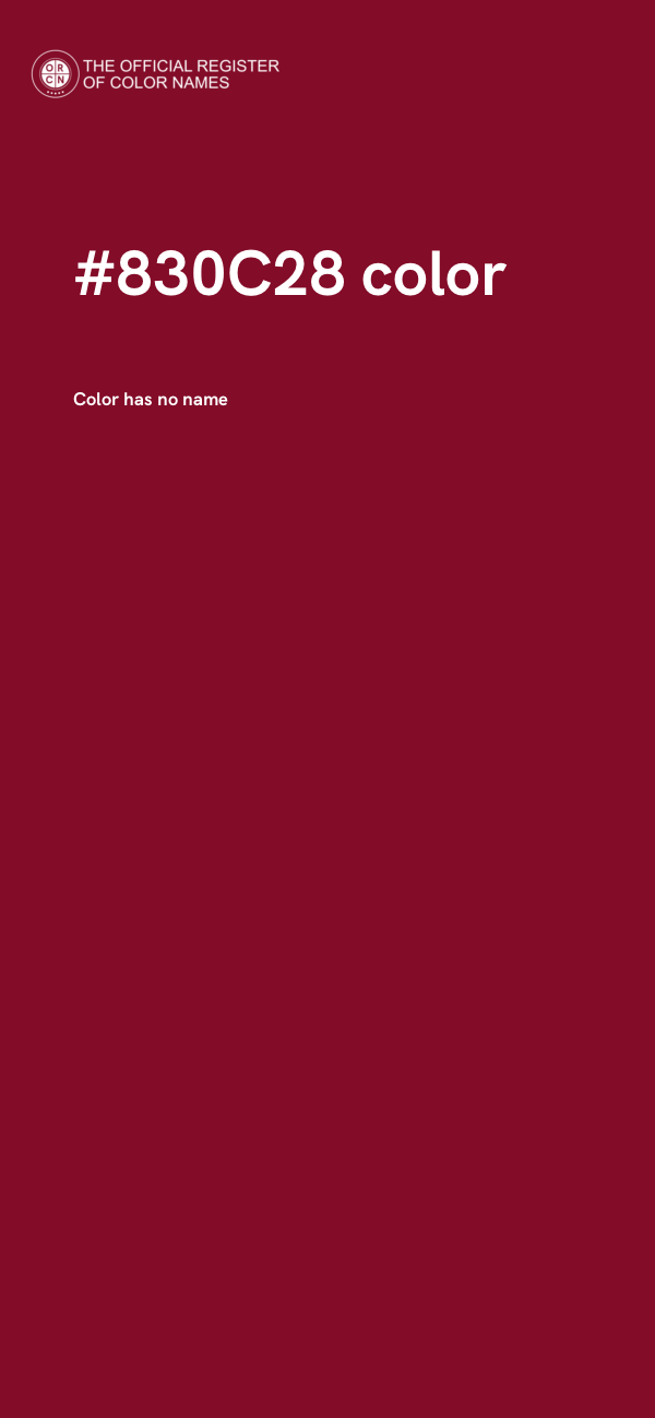#830C28 color image