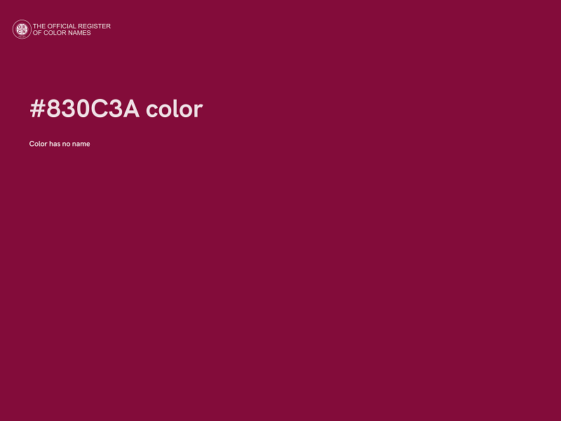 #830C3A color image