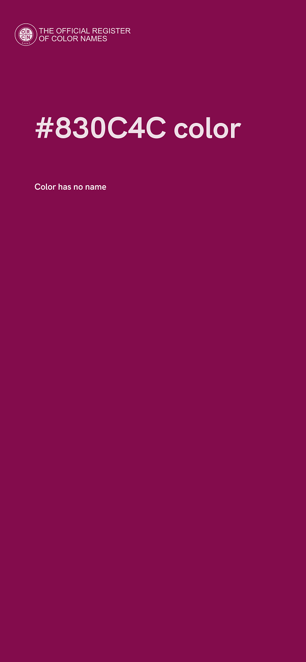 #830C4C color image