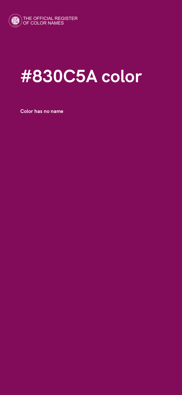 #830C5A color image
