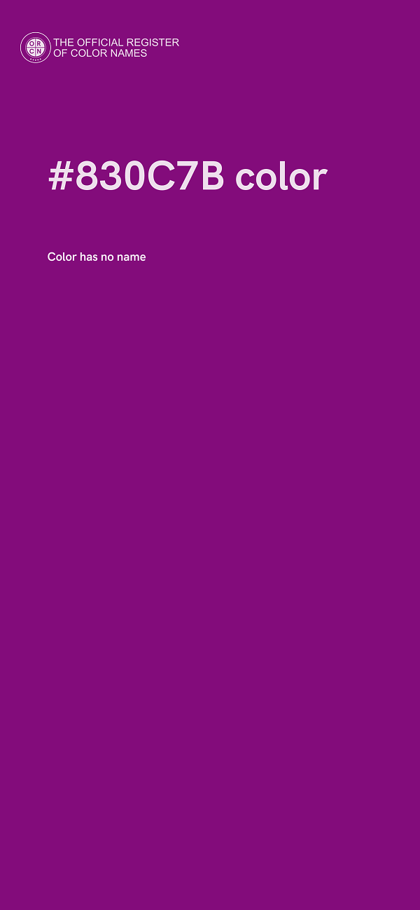 #830C7B color image