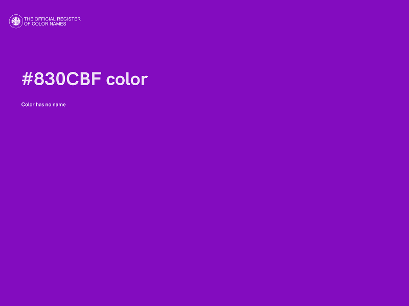 #830CBF color image