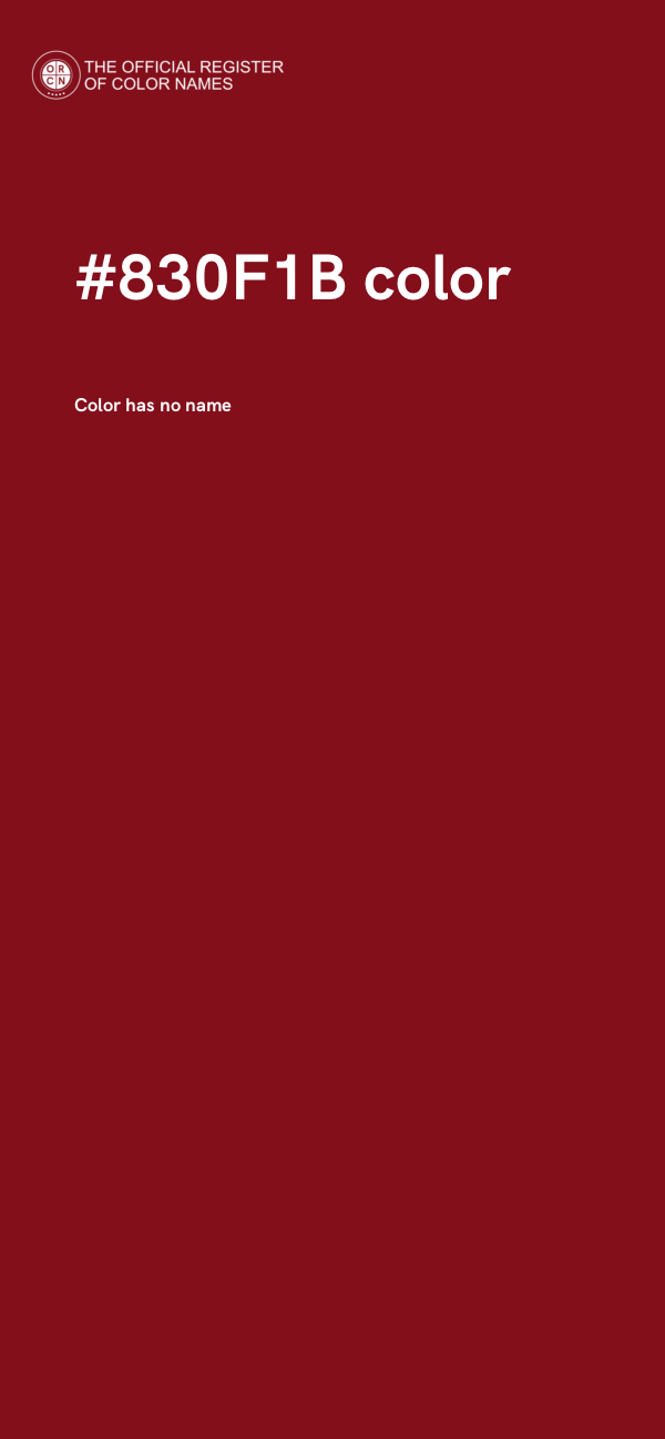 #830F1B color image