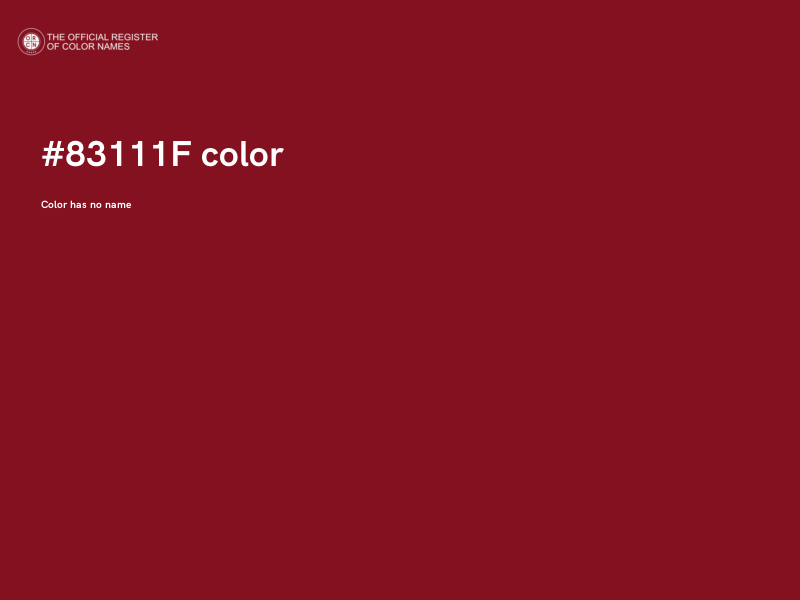 #83111F color image