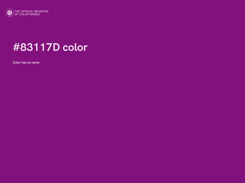 #83117D color image