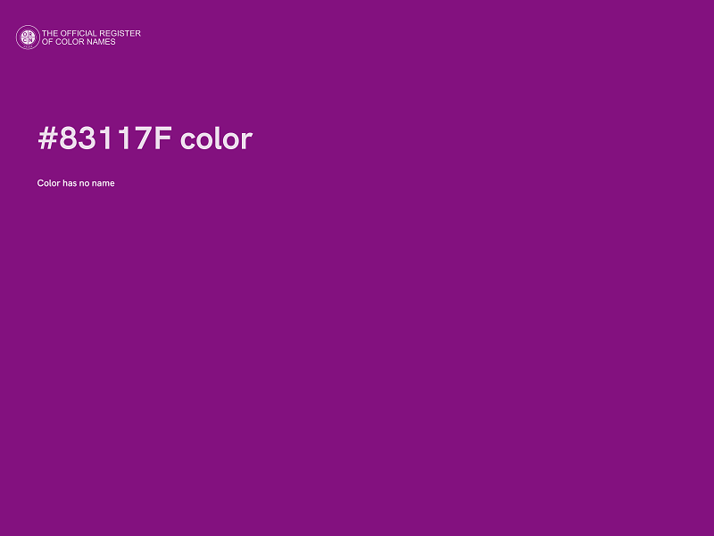 #83117F color image