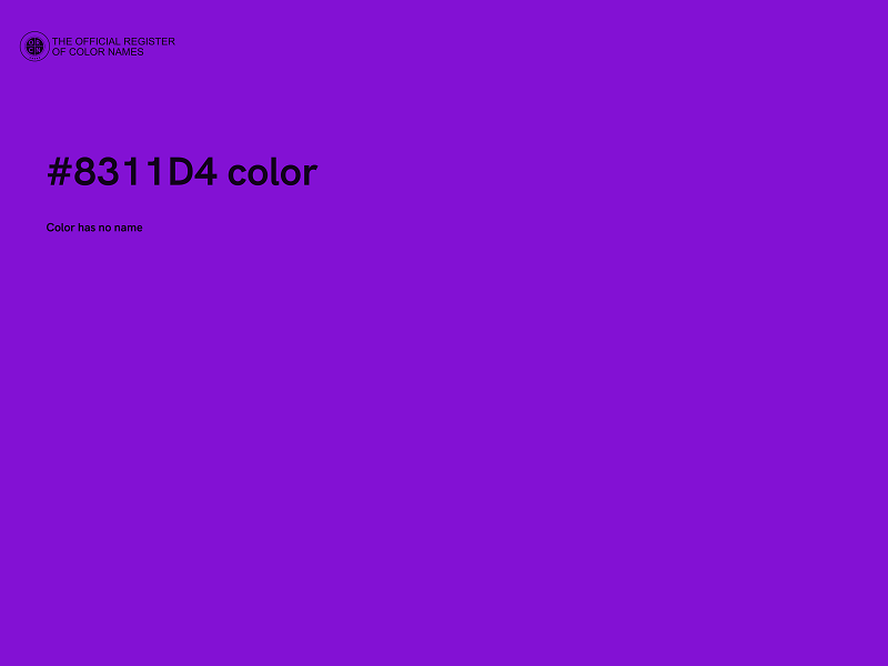 #8311D4 color image