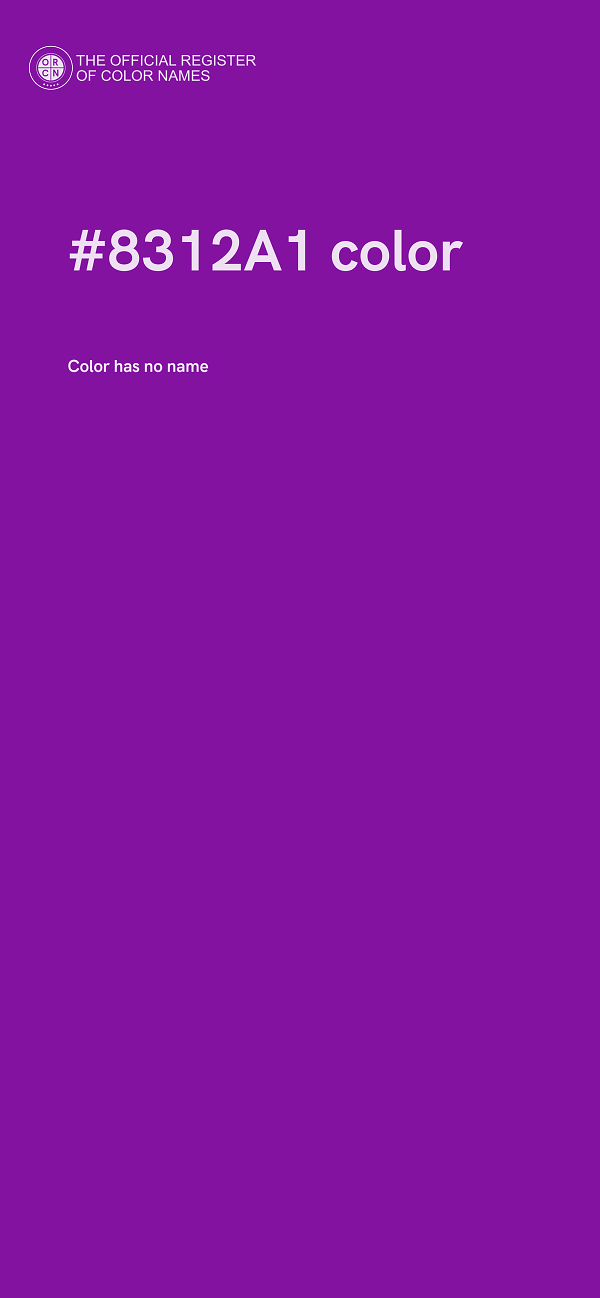 #8312A1 color image