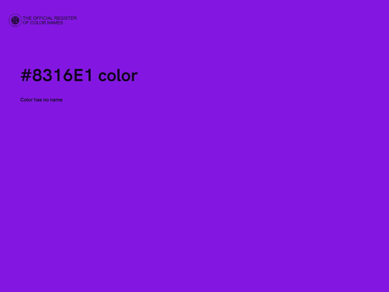 #8316E1 color image