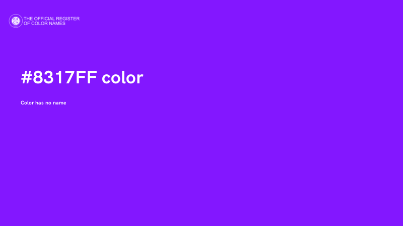 #8317FF color image