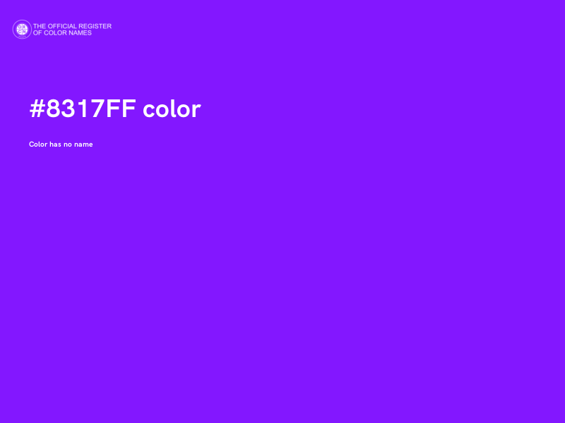 #8317FF color image