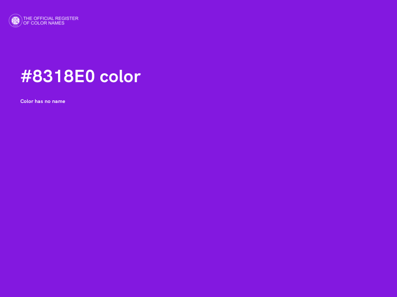 #8318E0 color image