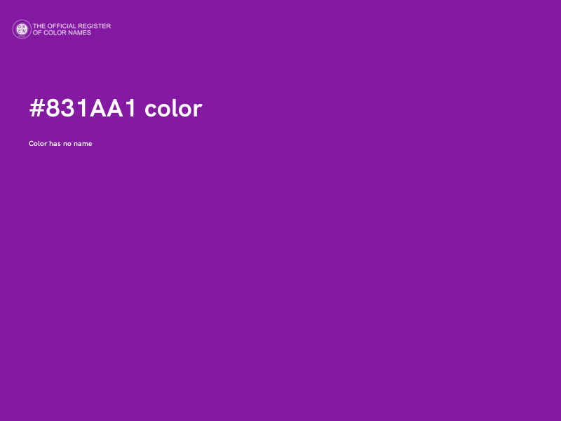 #831AA1 color image