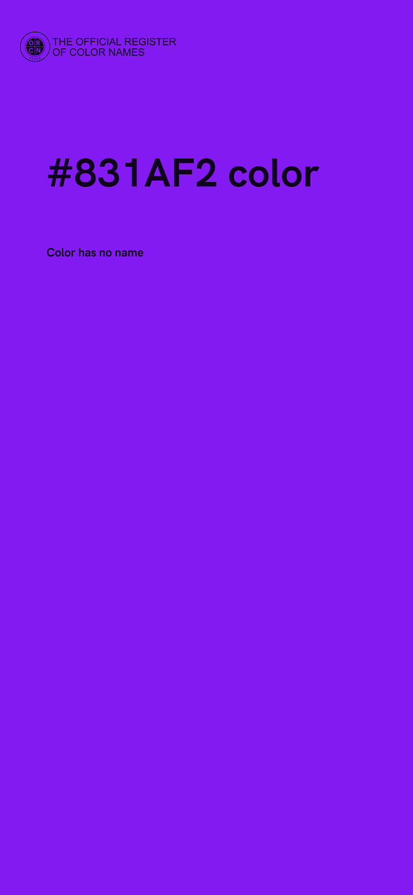 #831AF2 color image