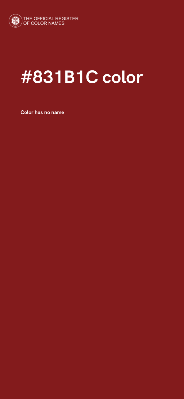 #831B1C color image