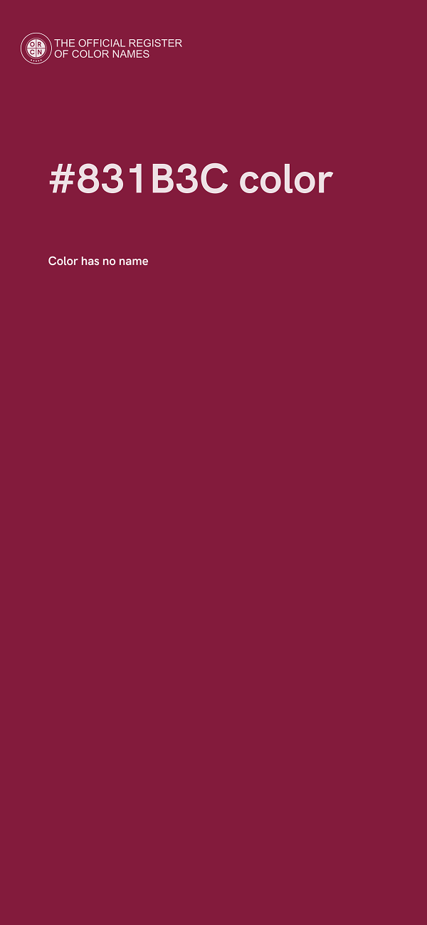 #831B3C color image