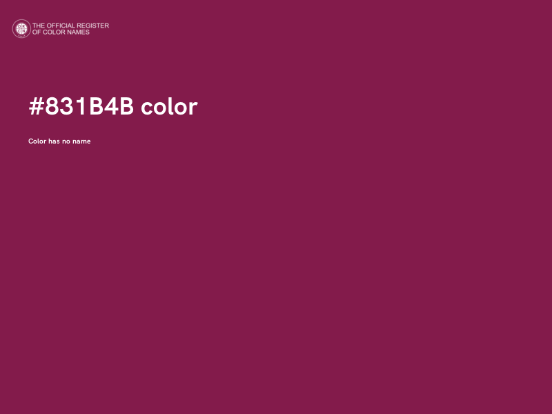 #831B4B color image