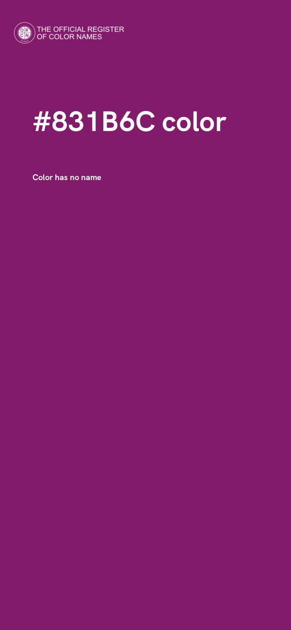 #831B6C color image