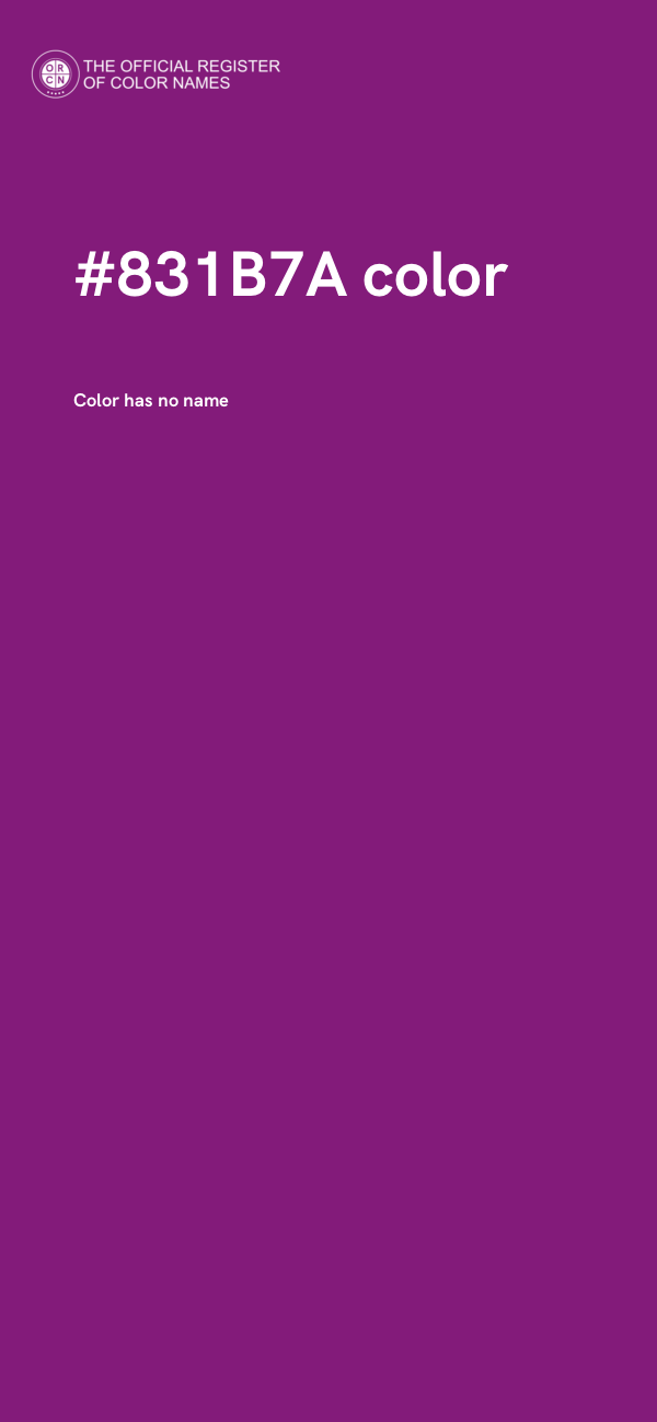 #831B7A color image