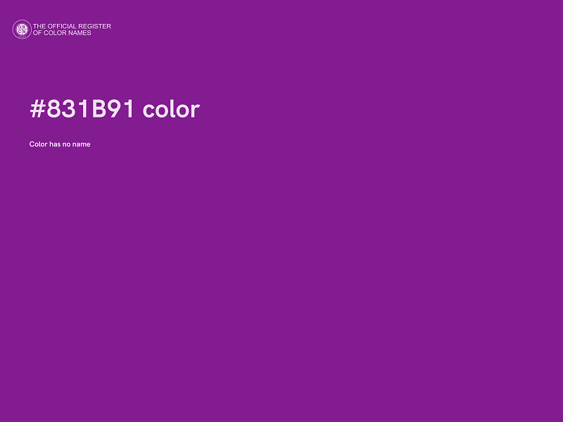 #831B91 color image