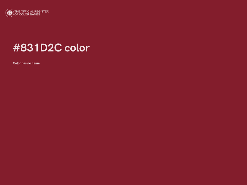 #831D2C color image