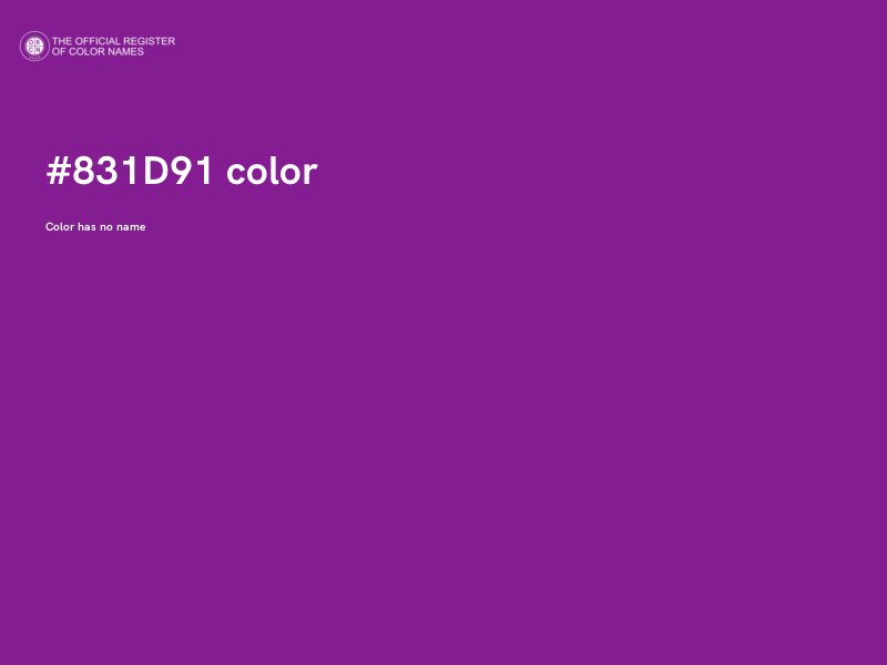 #831D91 color image