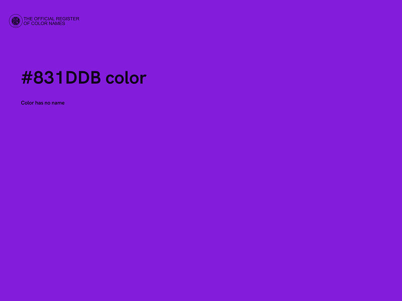 #831DDB color image
