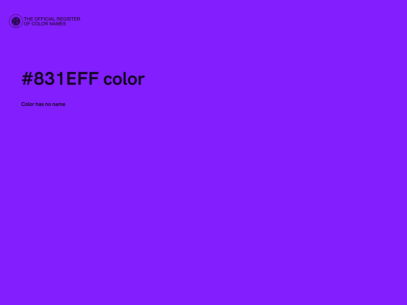 #831EFF color image