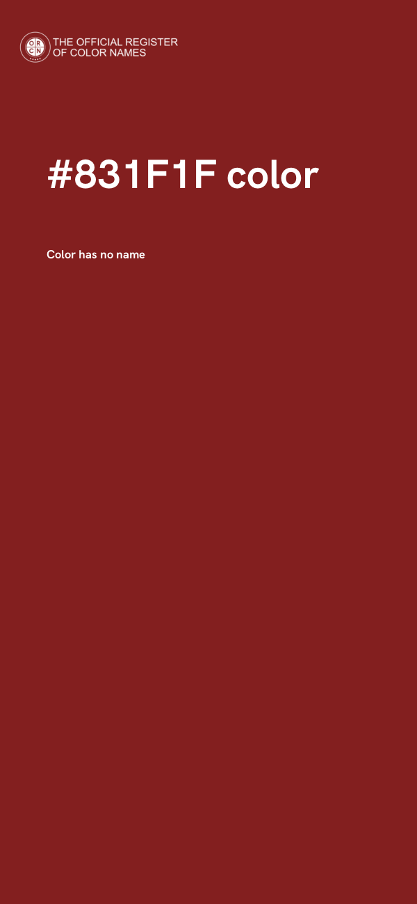 #831F1F color image