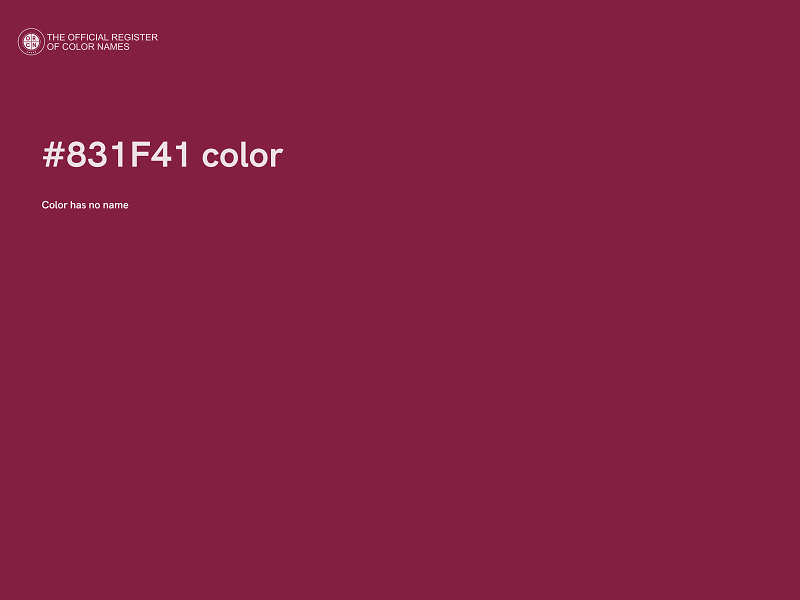 #831F41 color image
