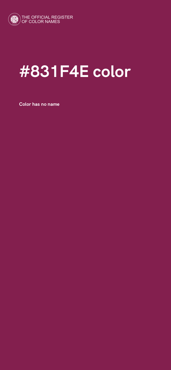#831F4E color image
