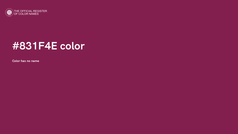 #831F4E color image