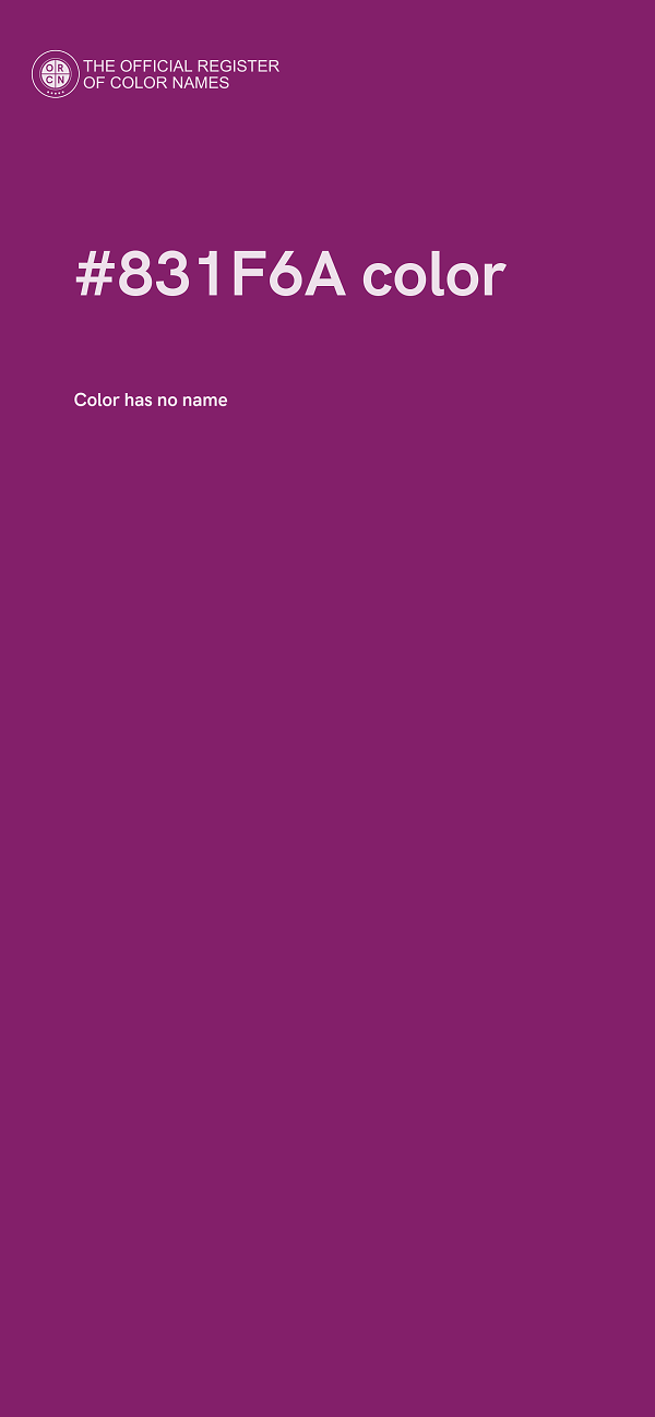 #831F6A color image
